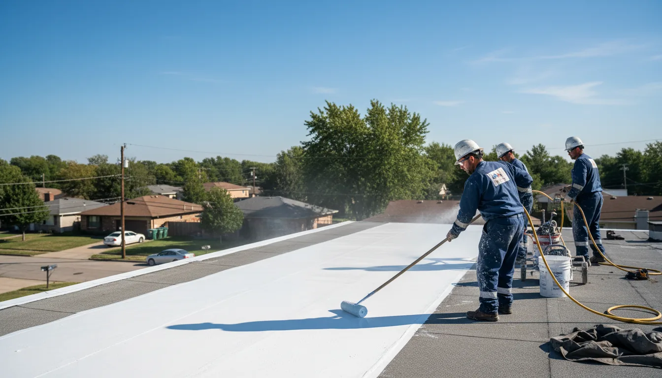 Commercial roof coating in North Henderson, IL near me